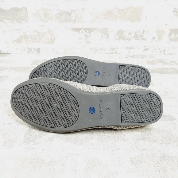 NEW Rothy's The Loafer Gray Round Toe Slip On Flat Loafers C531